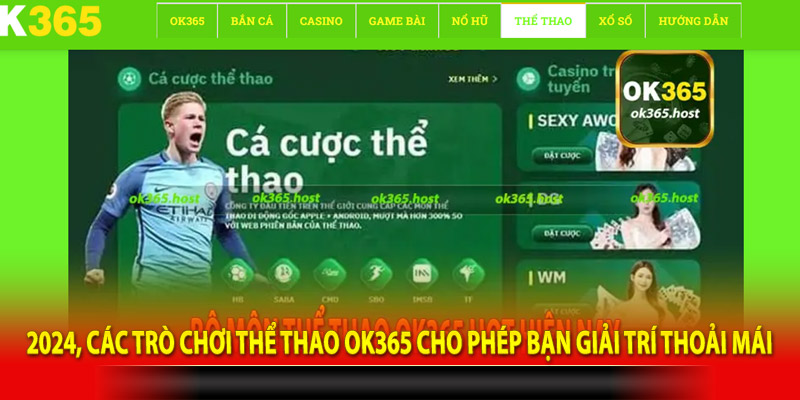 2024, các trò chơi thể thao ok365 cho phép bạn giải trí thoải mái